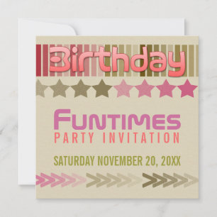 Birthday FunTimes Invitation