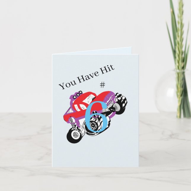 Birthday G Card : 6 Birthday (Front)