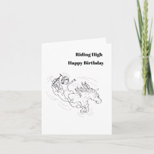 Birthday G Card : Riding High .