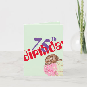 Birthday G card : Seventy Fifth