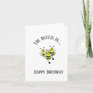 Birthday G Card : The Buzz is In