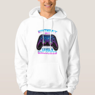 Birthday Gamer Levels Unlocked Controller Art Hoodie