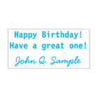 Birthday Geeting with Signature