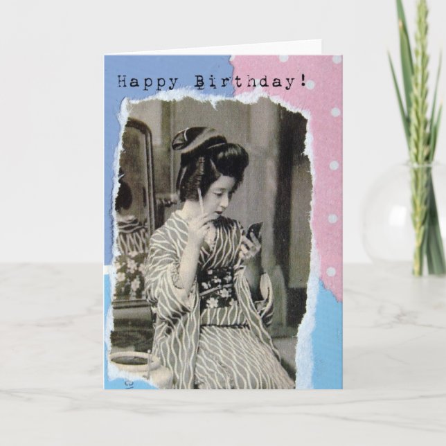 Birthday Geisha Card (Front)