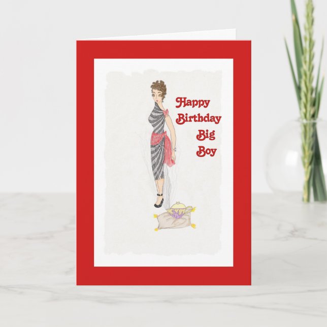 Birthday Genie Card for Him (Front)