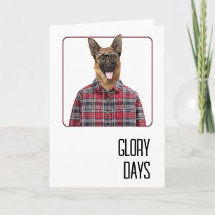 Birthday German Shepherd Dog Humor Card