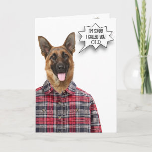 Birthday German Shepherd Dog Humour Card