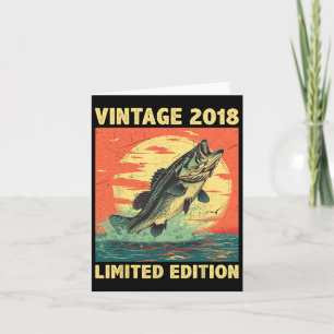 Birthday Gift 2018 Fishing Fisherman Fish Born In Card