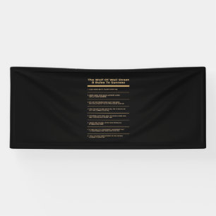 Birthday Gift 6 Rules To Success Banner