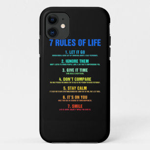Birthday Gift 7 Rules Of Life Case-Mate iPhone Case