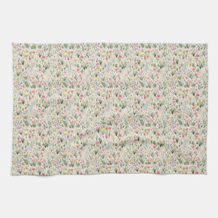 Birthday Gift A Garden Of Flowers Tea Towel