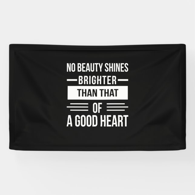 Birthday Gift A Good Heart Banner (Horizontal)