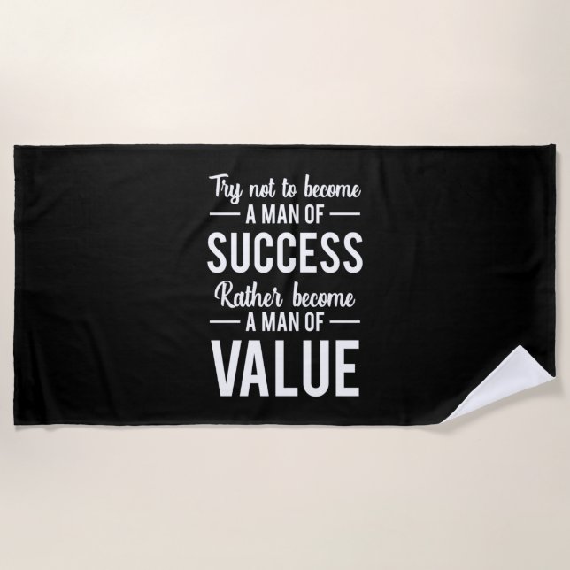 Birthday Gift A Man Of Success Beach Towel (Front)