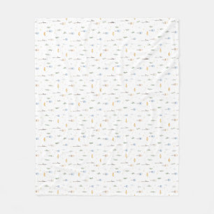 Birthday Gift Always Think Like A Fish Fleece Blanket