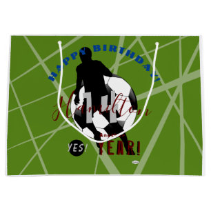 Birthday Gift Bag with Soccer Theme HAMbyWG