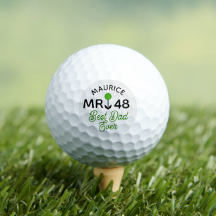 Birthday Gift "Best Dad Ever" Golf Balls