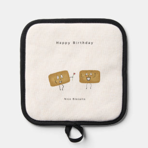 Birthday gift, biscuit themed gift, cute pot holder