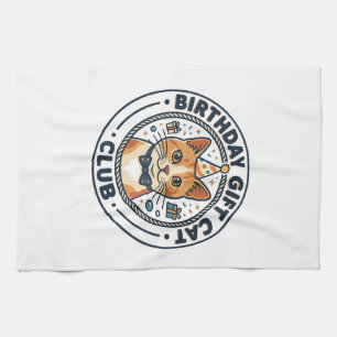 Birthday Gift Cat Cat Lover Gift - Birthday Gift C Tea Towel