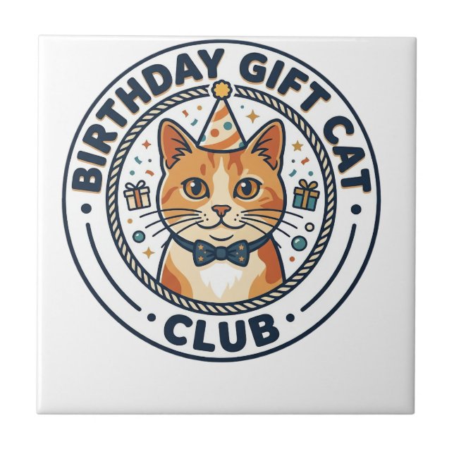 Birthday Gift Cat Cat Lover Gift - Birthday Gift C Tile (Front)
