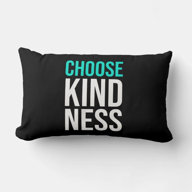 Birthday Gift Choose Kindness Lumbar Cushion (Front)