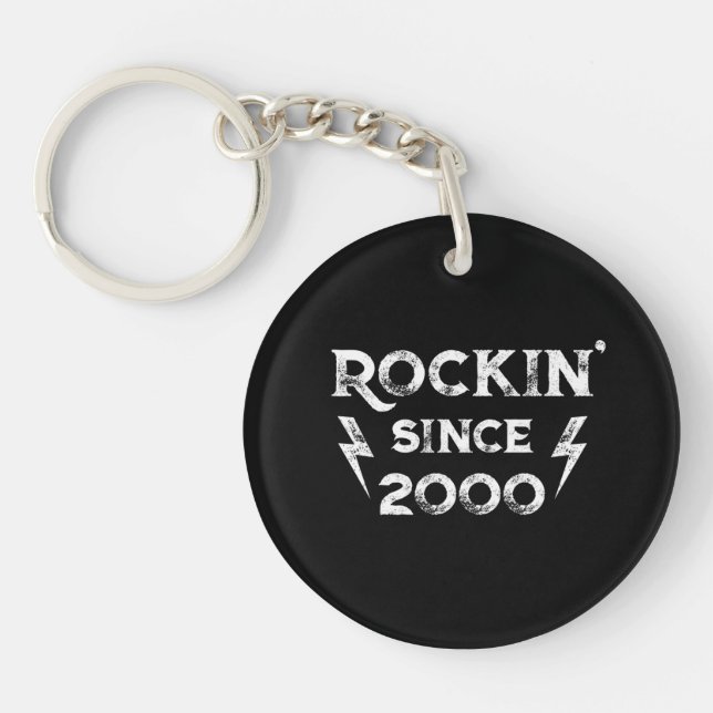 Birthday Gift Classic Rock for the 2000s Key Ring (Front)