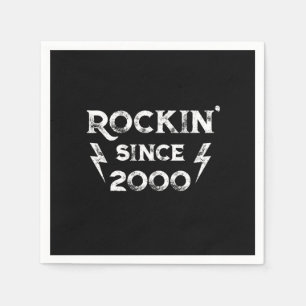 Birthday Gift Classic Rock for the 2000s Napkin