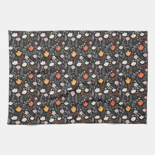 Birthday Gift Colourful Floral Seamless Tea Towel