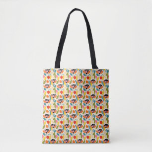 Birthday Gift Colourful Flower Seamless Tote Bag