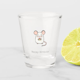 Birthday gift, cute birthday gift, little mouse shot glass