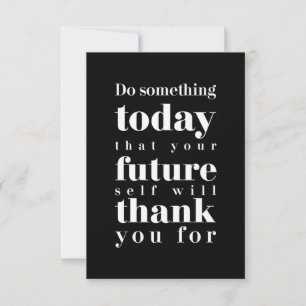 Birthday Gift Do Something Today RSVP Card