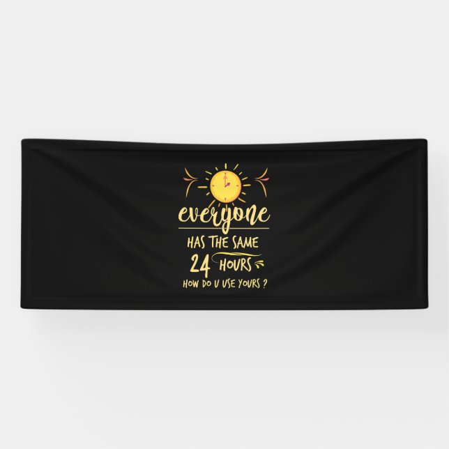 Birthday Gift Everyone Has The Same 24 Hours Banner (Horizontal)