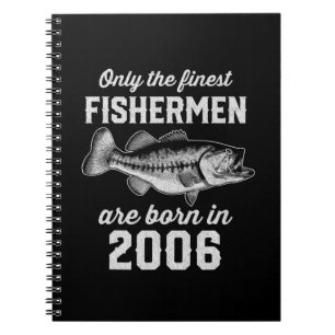 Birthday Gift Fisherman Fishing 2006 Notebook