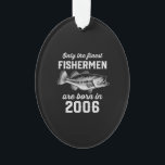Birthday Gift Fisherman Fishing 2006 Ornament<br><div class="desc">Perfect birthday gifts are like treasure chests brimming with joy and excitement. Check out our collection of birthday gifts for teenagers,  where every item is a treasure waiting to be discovered</div>