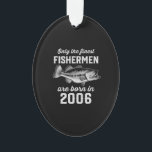 Birthday Gift Fisherman Fishing 2006 Ornament<br><div class="desc">Perfect birthday gifts are like treasure chests brimming with joy and excitement. Check out our collection of birthday gifts for teenagers,  where every item is a treasure waiting to be discovered</div>