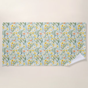 Birthday Gift Flowers Are Restful To Look At Beach Towel