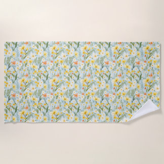 Birthday Gift | Flowers Are Restful To Look At Beach Towel