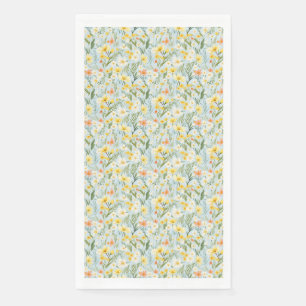 Birthday Gift Flowers Are Restful To Look At Napkin
