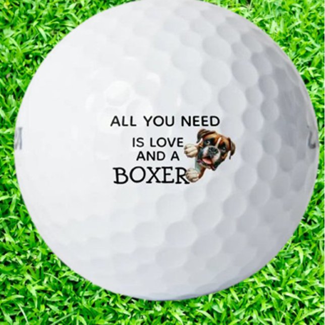  Birthday Gift for BOXER Golf Balls (Surprise your favorite boxer with custom golf balls )