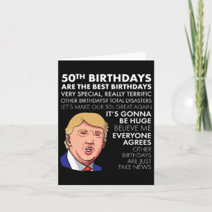 Birthday Gift Funny Trump Quote Shirt For Men Card
