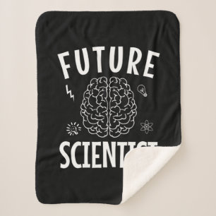 Birthday Gift   Future Scientist Sherpa Blanket