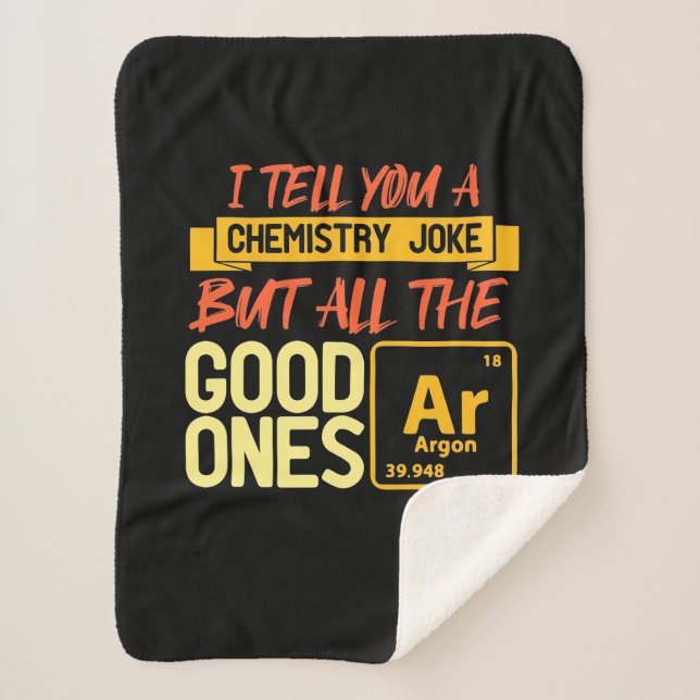Birthday Gift | I Tell You A Chemistry Sherpa Blanket (Front)