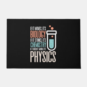 Birthday Gift   If It Moves It Is Biology Doormat