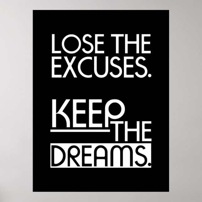Birthday Gift Keep The Dreams Poster (Front)