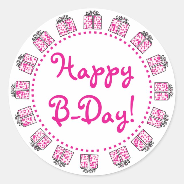 Birthday Gift Labels (Front)