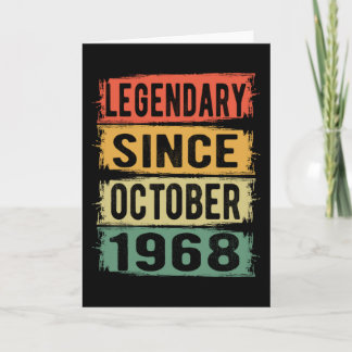 Birthday Gift October 1968 Card