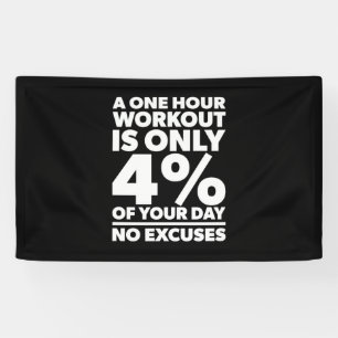Birthday Gift One Hour Workout No Excuses Banner