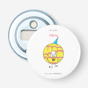 Birthday gift, party on, party cookie, fun  bottle opener
