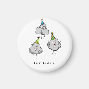 Birthday gift, party rockers magnet, funny gift magnet