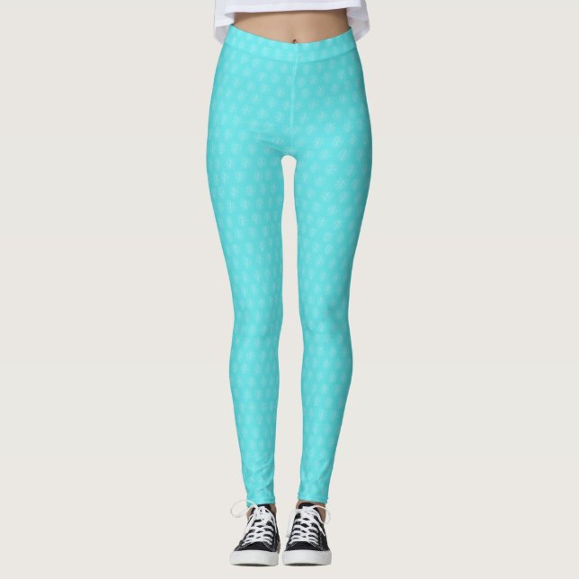 Birthday Gift | Peace, Love, And Coconuts Leggings (Front)