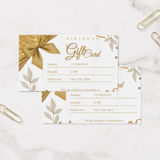 Birthday Gift  Profile Card (Office)